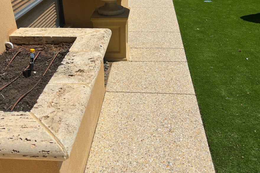 Front garden path: after