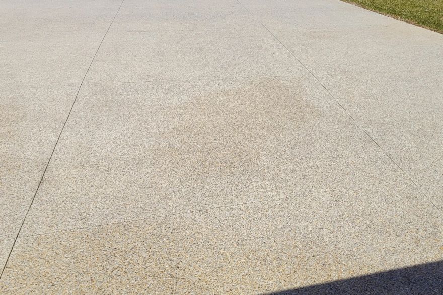 Exposed Aggregate cleaning: after