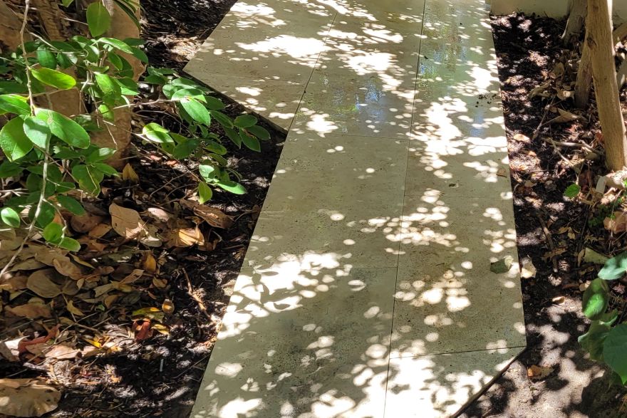 Garden path: after