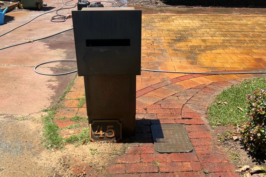 Before and after rust / bore stains: before