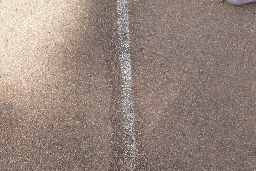 Before and after paint removal: before