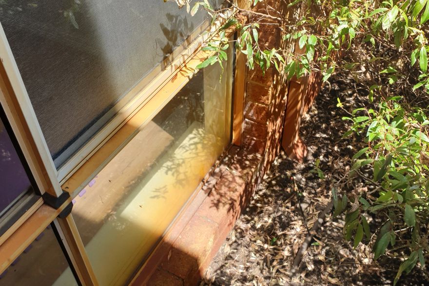 Before and after rust / bore stains: before