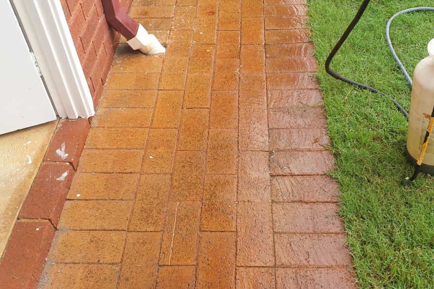 Before and after rust / bore stains: before