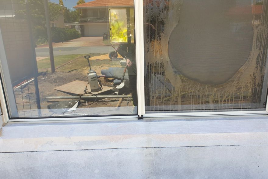 Before and after rust / bore stains: after