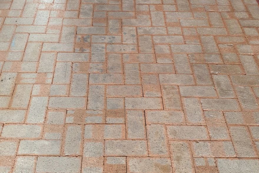 Before and after oil stains: after