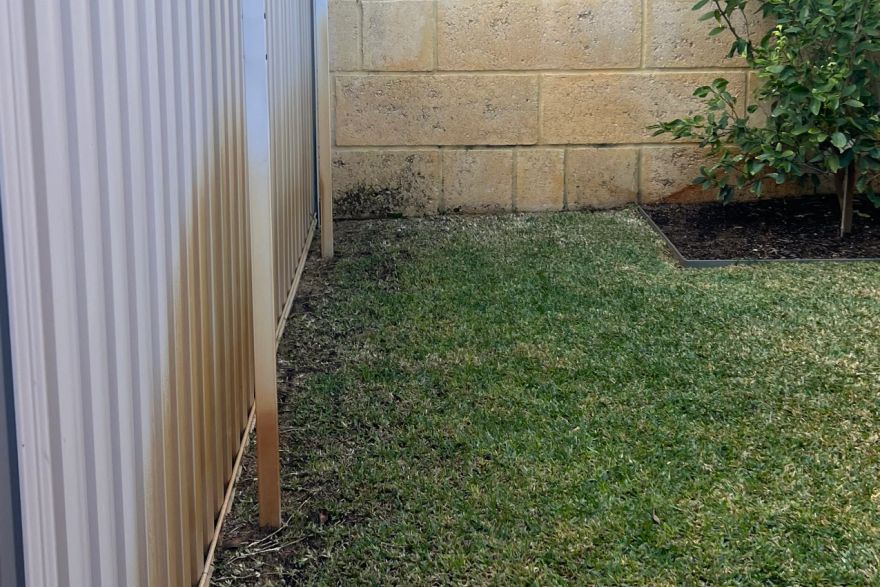 Before and after rust / bore stains: before