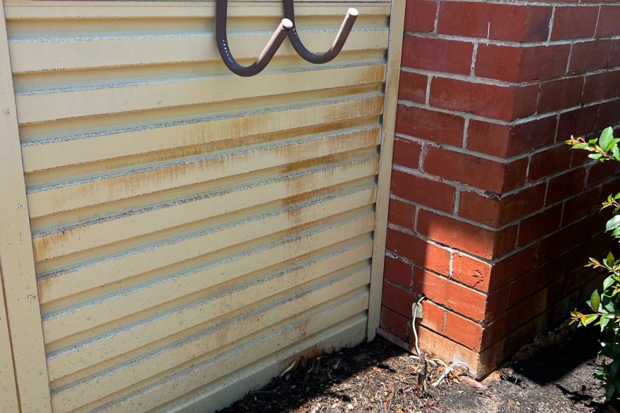 Before and after rust / bore stains: after