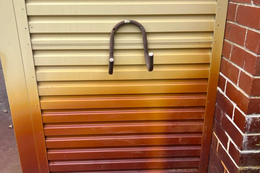 Before and after rust / bore stains: before