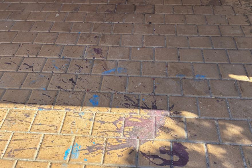 Before and after paint removal: before