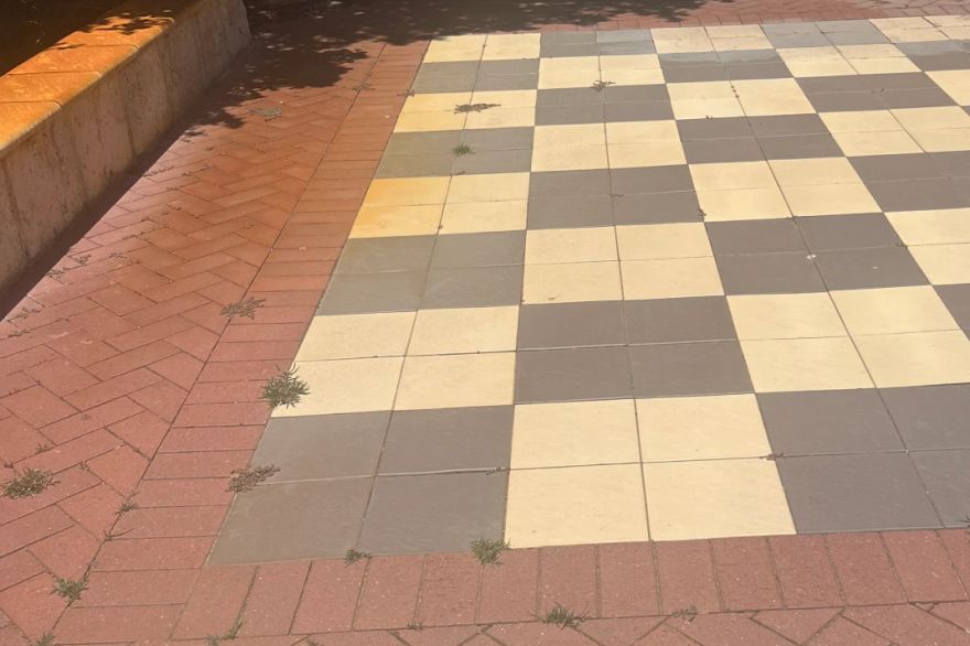 Before and after rust / bore stains: before