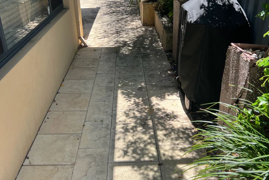 Before and after cleaning: before