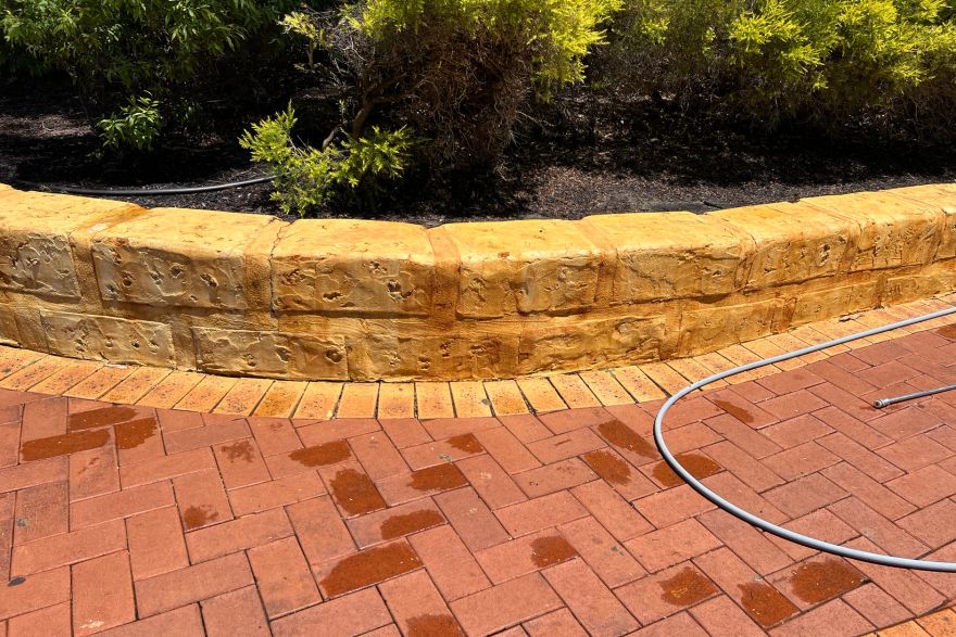Before and after rust / bore stains: before