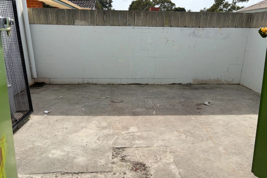 Before and after cleaning: before