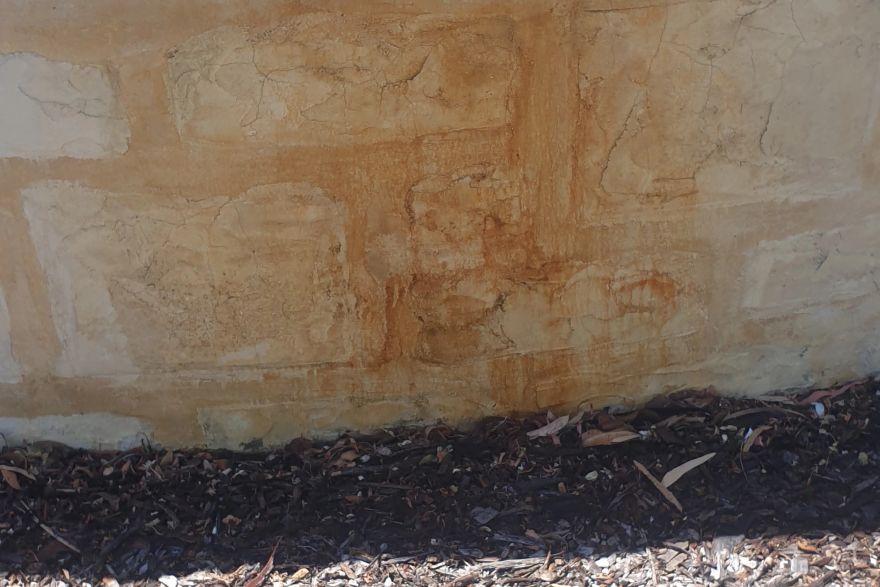 Before and after rust / bore stains: before