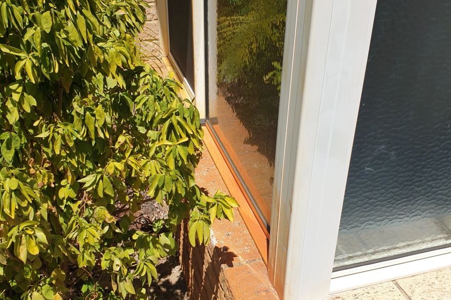 Before and after rust / bore stains: before