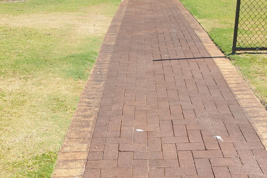 Before and after rust / bore stains: before
