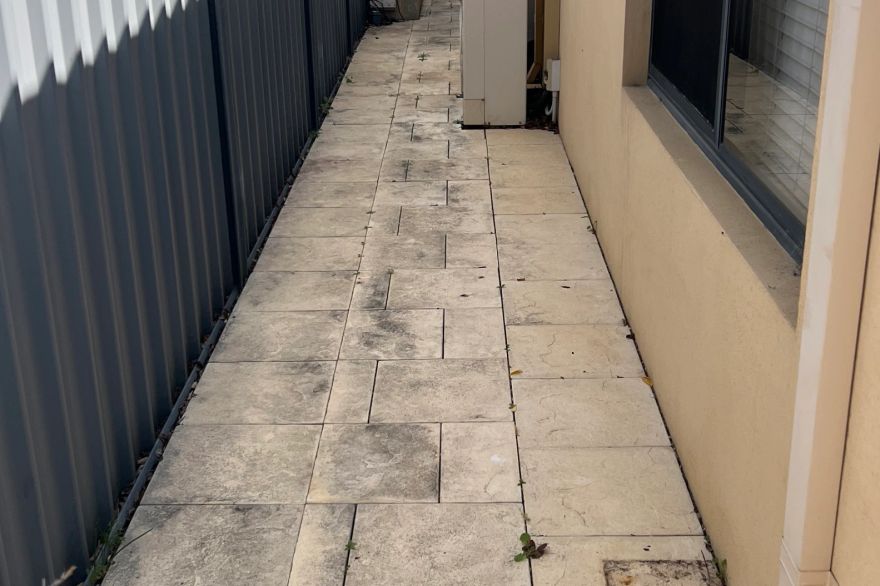 Before and after cleaning: before