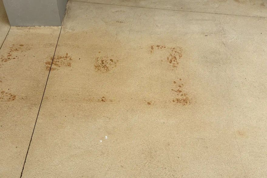 Rust on liquid limestone: after