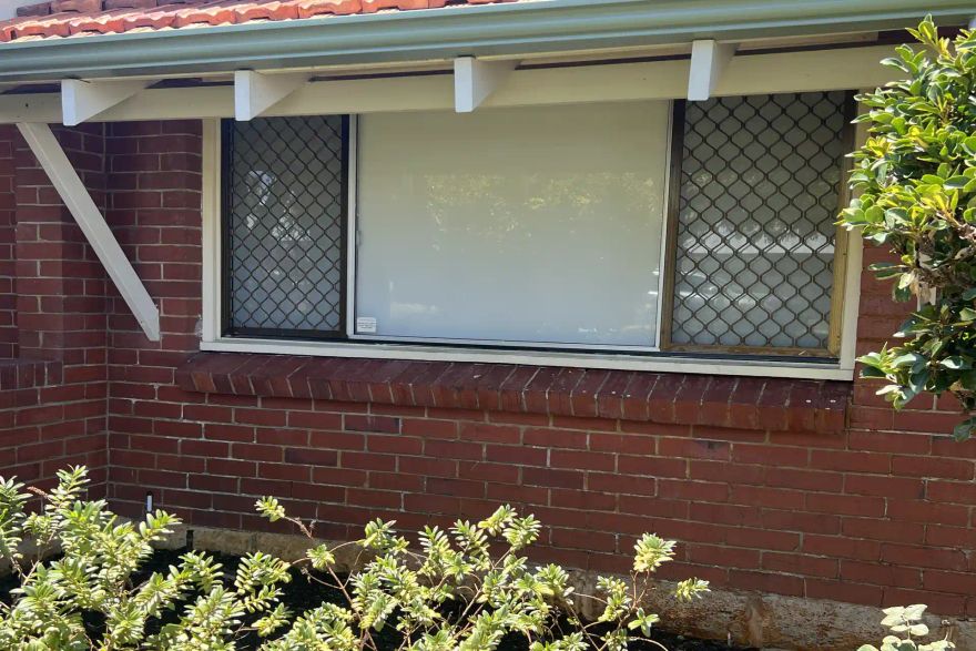 Brick wall and window: after