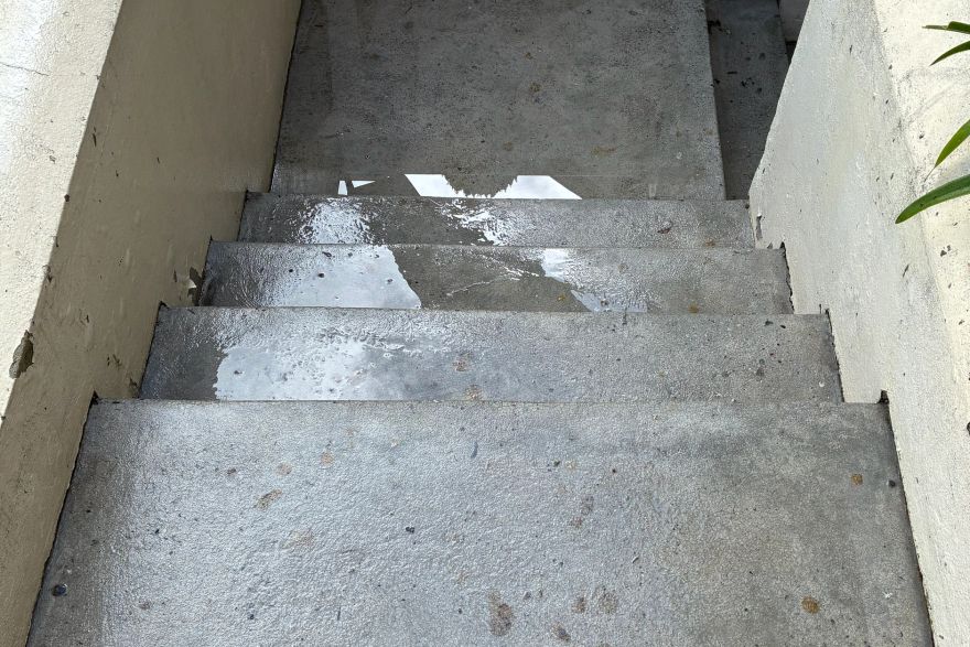 Concrete stairs: after